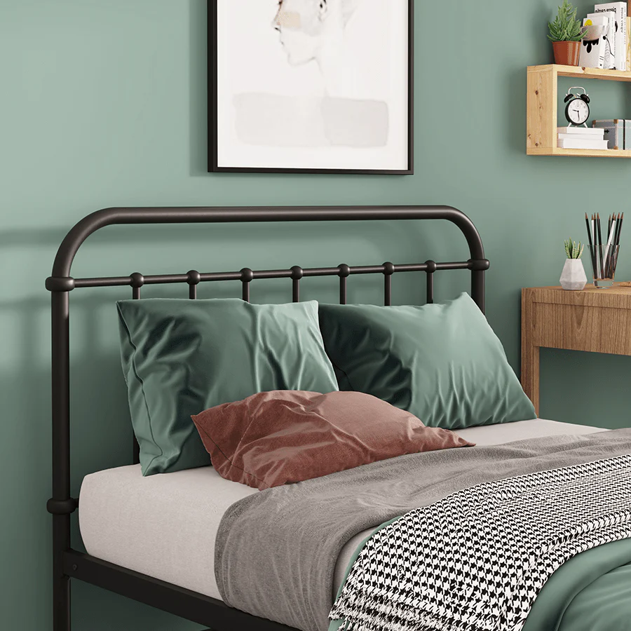 Kumi Black Metal Bed - Image 10