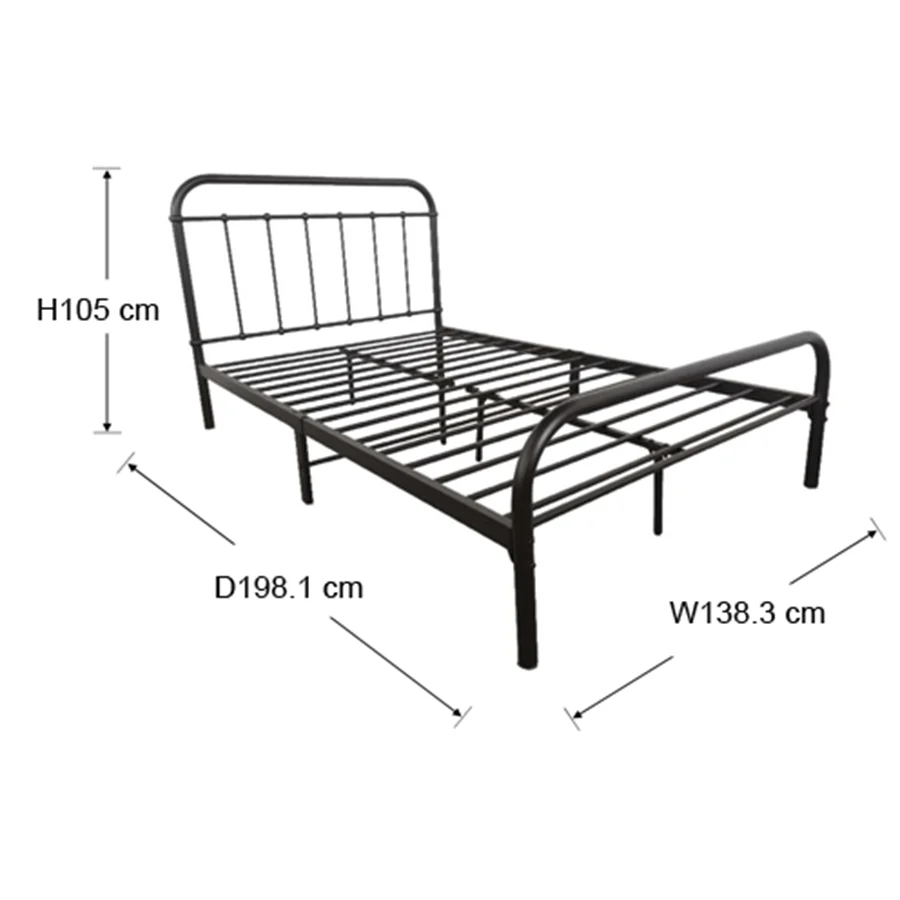 Kumi Black Metal Bed - Image 14