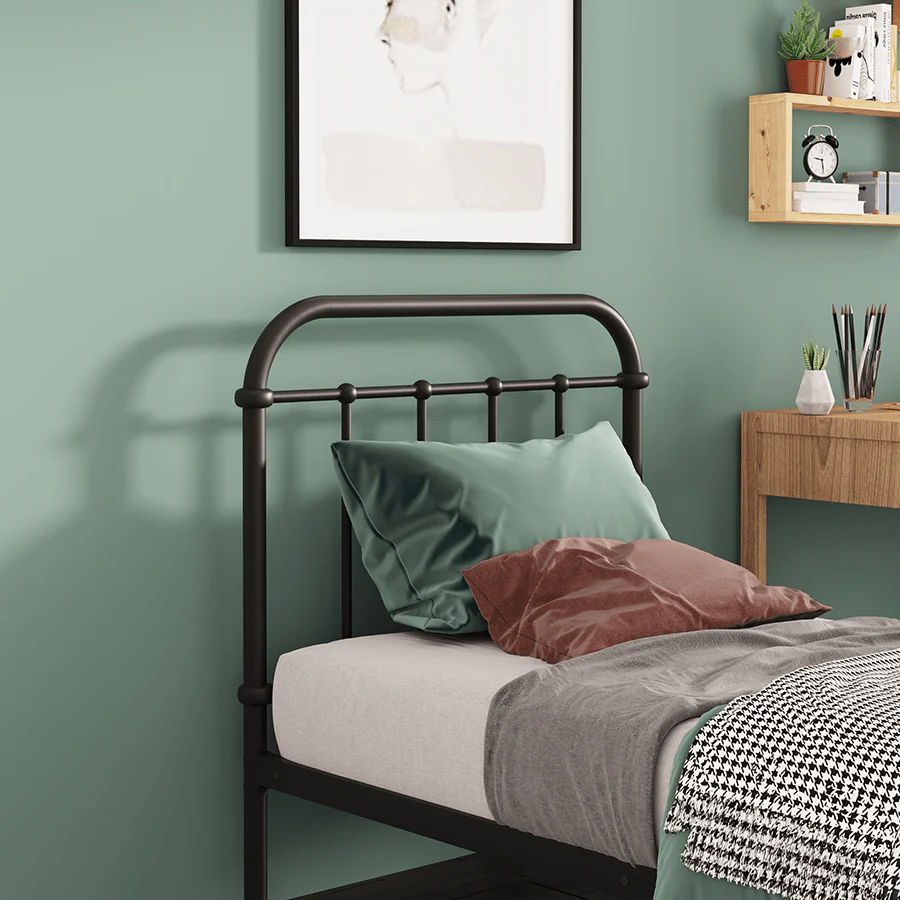 Kumi Black Metal Bed - Image 23
