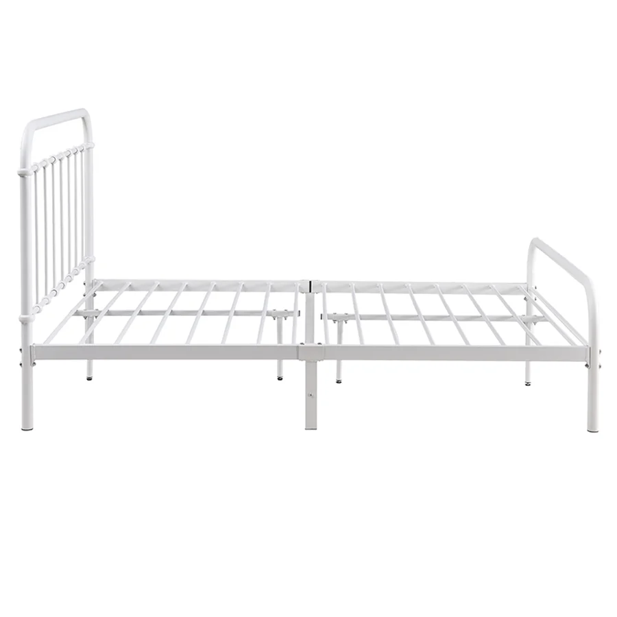 Kumi White Metal Bed - Image 13