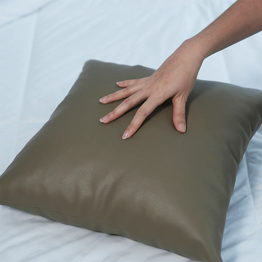 Leatherette Throw Pillow - Image 4