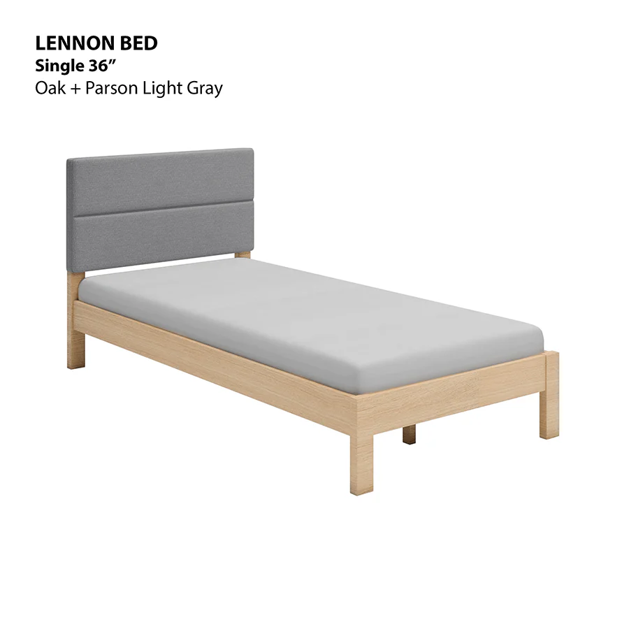 Lennon 36x75" Bed - Oak