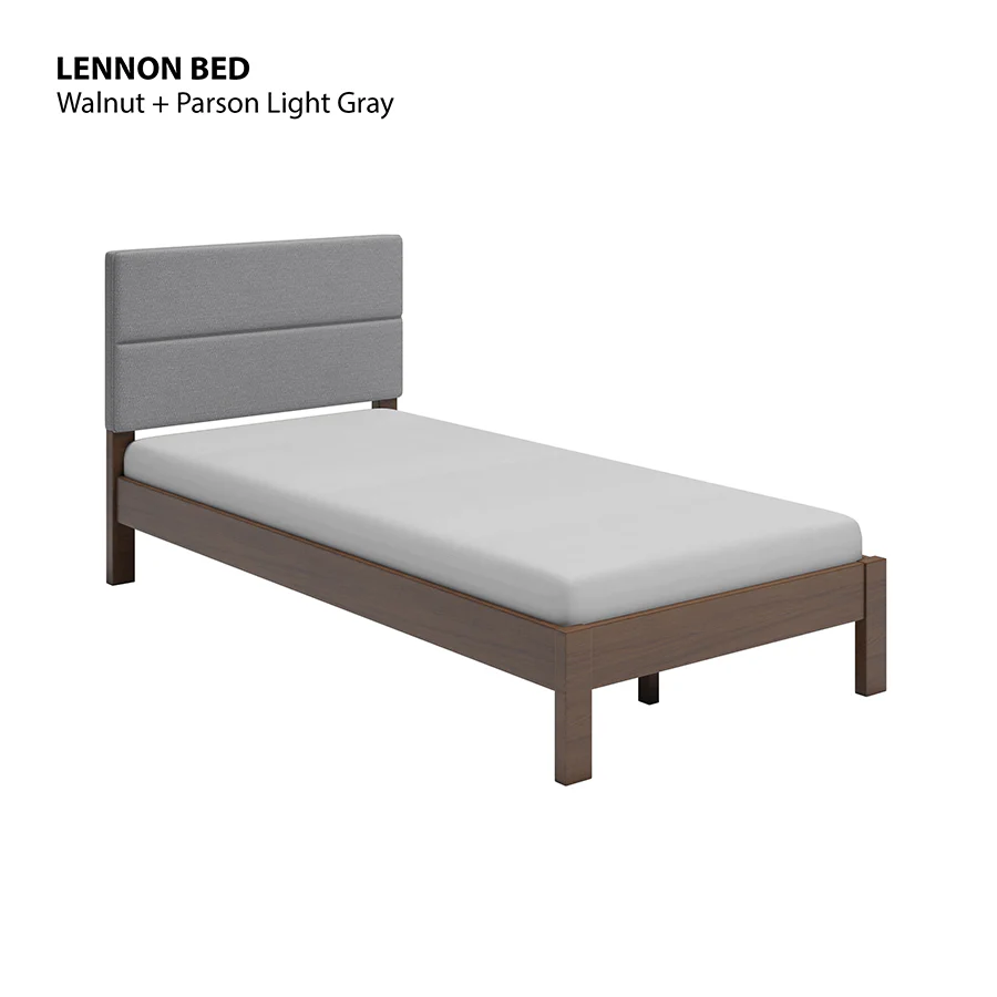 Lennon 48x75" Bed - Walnut Brown