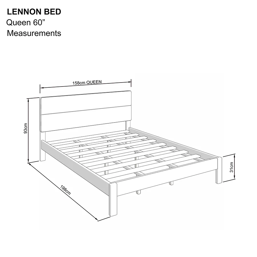 Lennon 60x75" Bed - Oak - Image 7