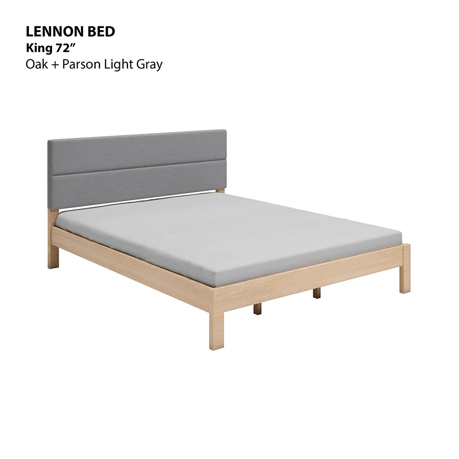 Lennon 72x75" Bed - Oak