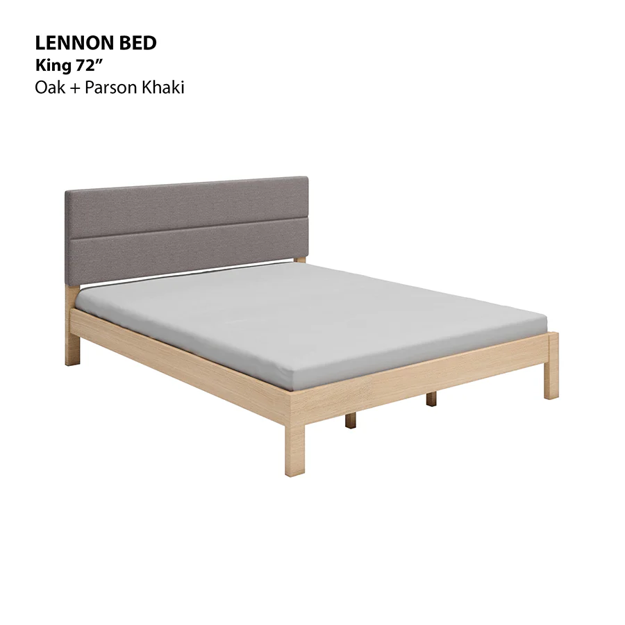 Lennon 72x75" Bed - Oak - Image 3