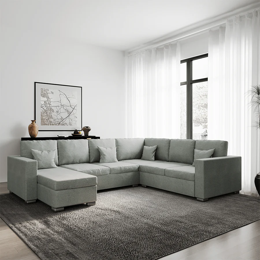 Lindsay Corner Sectional 5 Seat with Chaise (2R) Sofa - Image 23