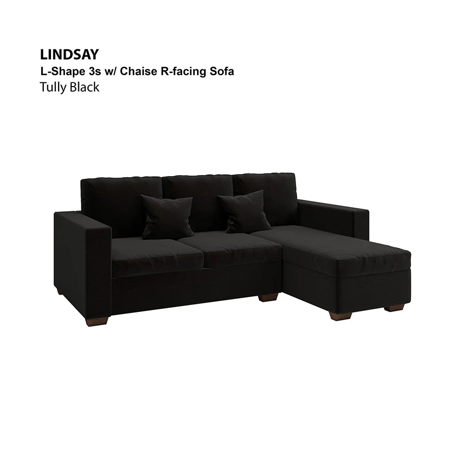 Lindsay L-shape 3 Seat with Chaise (Right Facing) Sofa - Image 16