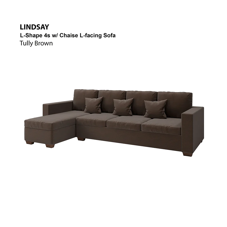 Lindsay L-shape 4 Seat with Chaise (Left Facing) Sofa - Image 15