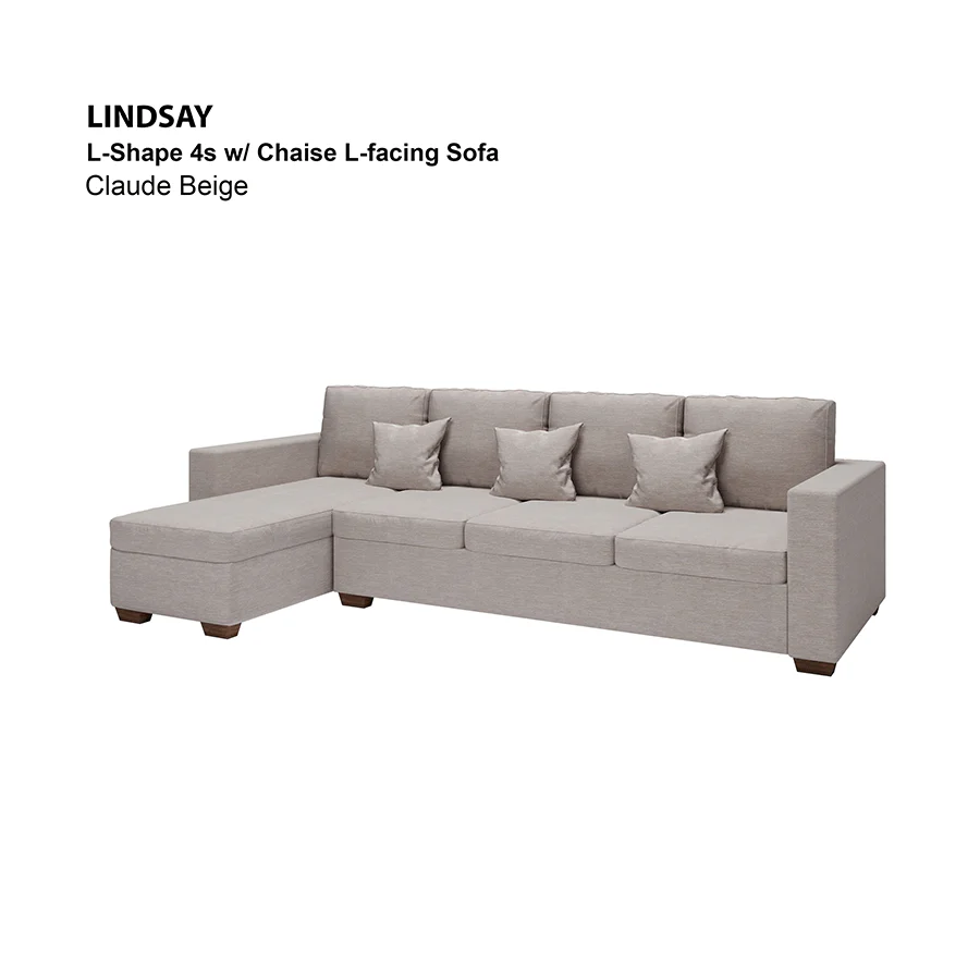 Lindsay L-shape 4 Seat with Chaise (Left Facing) Sofa - Image 19