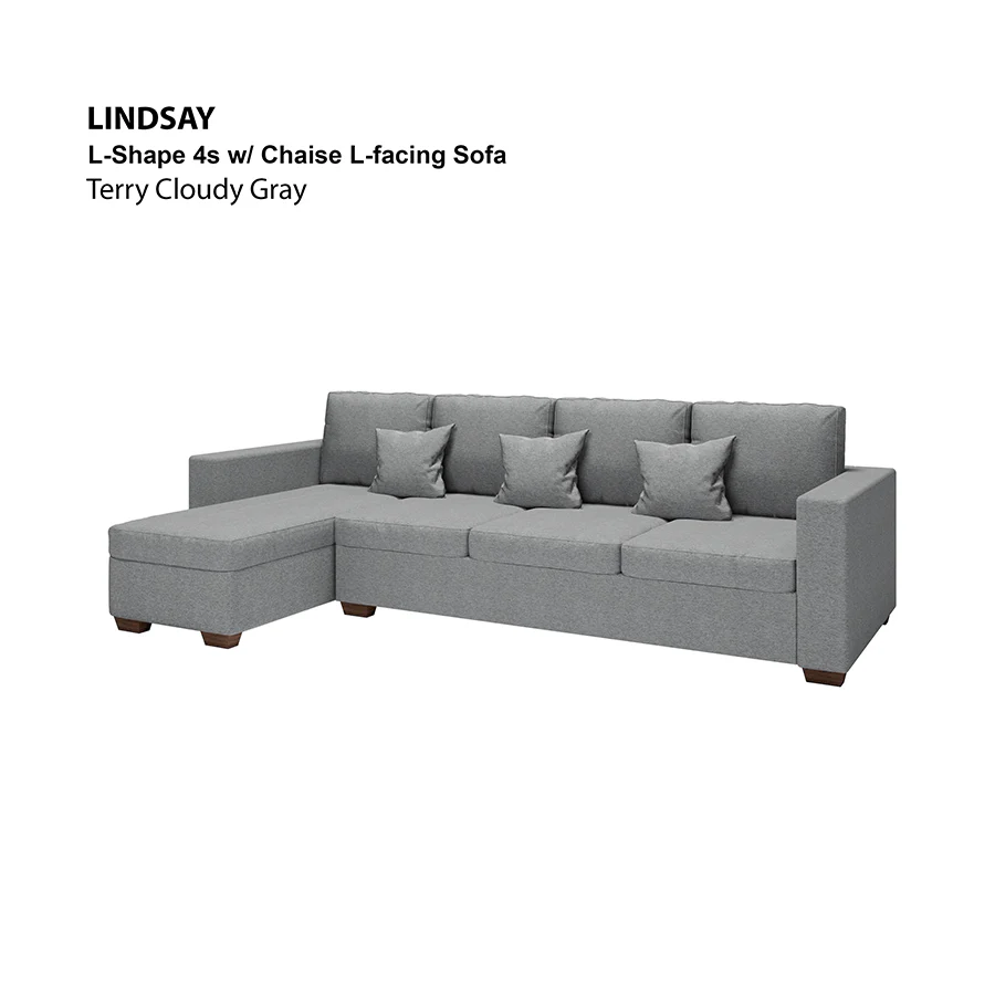 Lindsay L-shape 4 Seat with Chaise (Left Facing) Sofa - Image 21