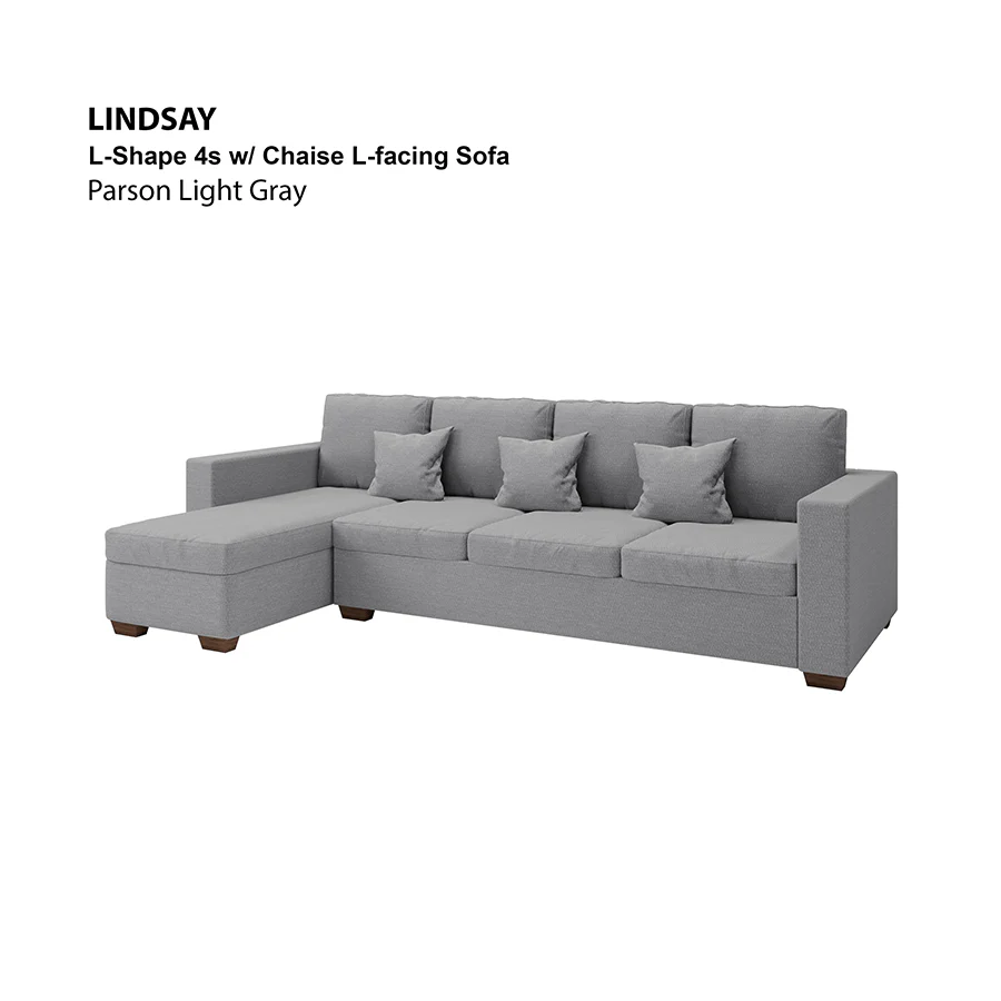 Lindsay L-shape 4 Seat with Chaise (Left Facing) Sofa - Image 3