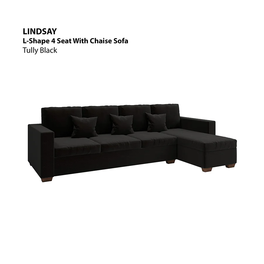 Lindsay L-shape 4 Seat with Chaise (Right Facing) Sofa - Image 16