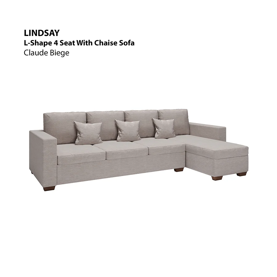 Lindsay L-shape 4 Seat with Chaise (Right Facing) Sofa - Image 18