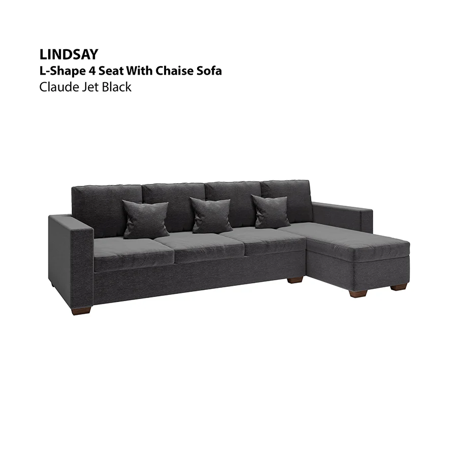 Lindsay L-shape 4 Seat with Chaise (Right Facing) Sofa - Image 19