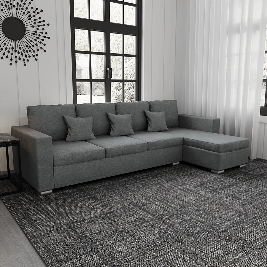Lindsay L-shape 4 Seat with Chaise (Right Facing) Sofa - Image 23