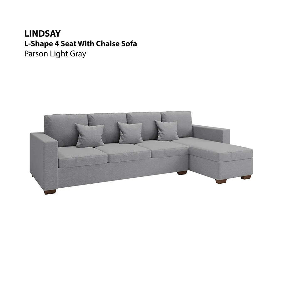 Lindsay L-shape 4 Seat with Chaise (Right Facing) Sofa - Image 3