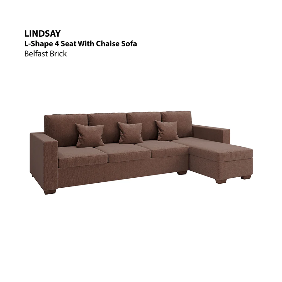 Lindsay L-shape 4 Seat with Chaise (Right Facing) Sofa - Image 9