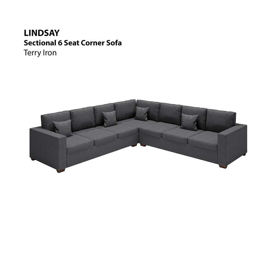 Lindsay Sectional 6 Seat Corner Sofa - Image 22