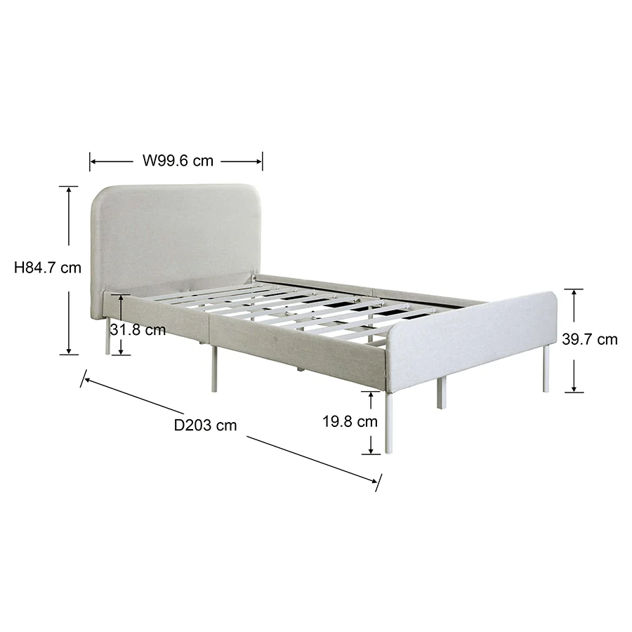 Lindy Bed - Beige - Image 13