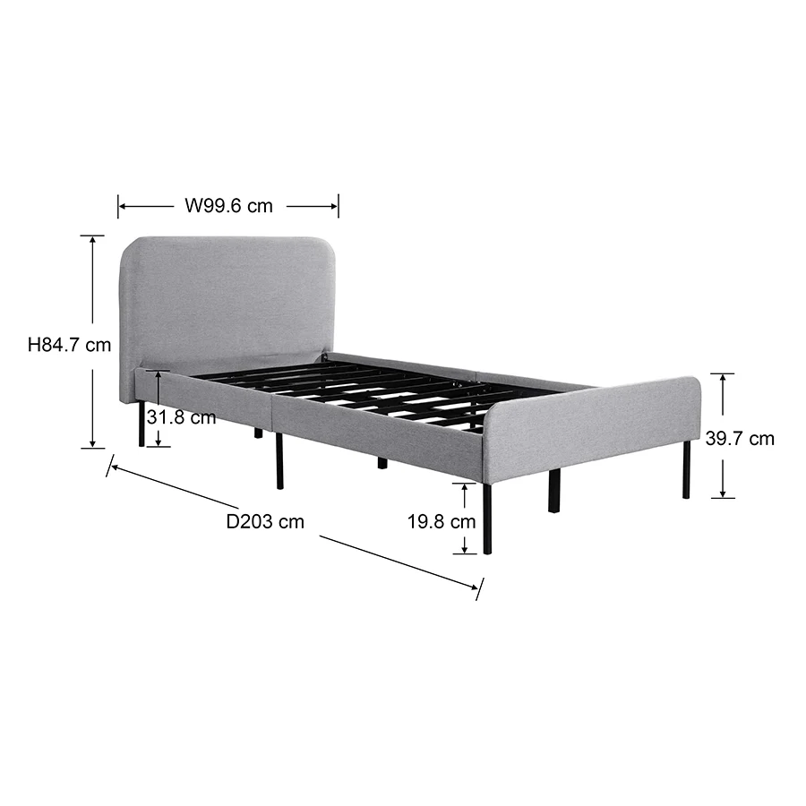 Lindy Bed - Gray - Image 13
