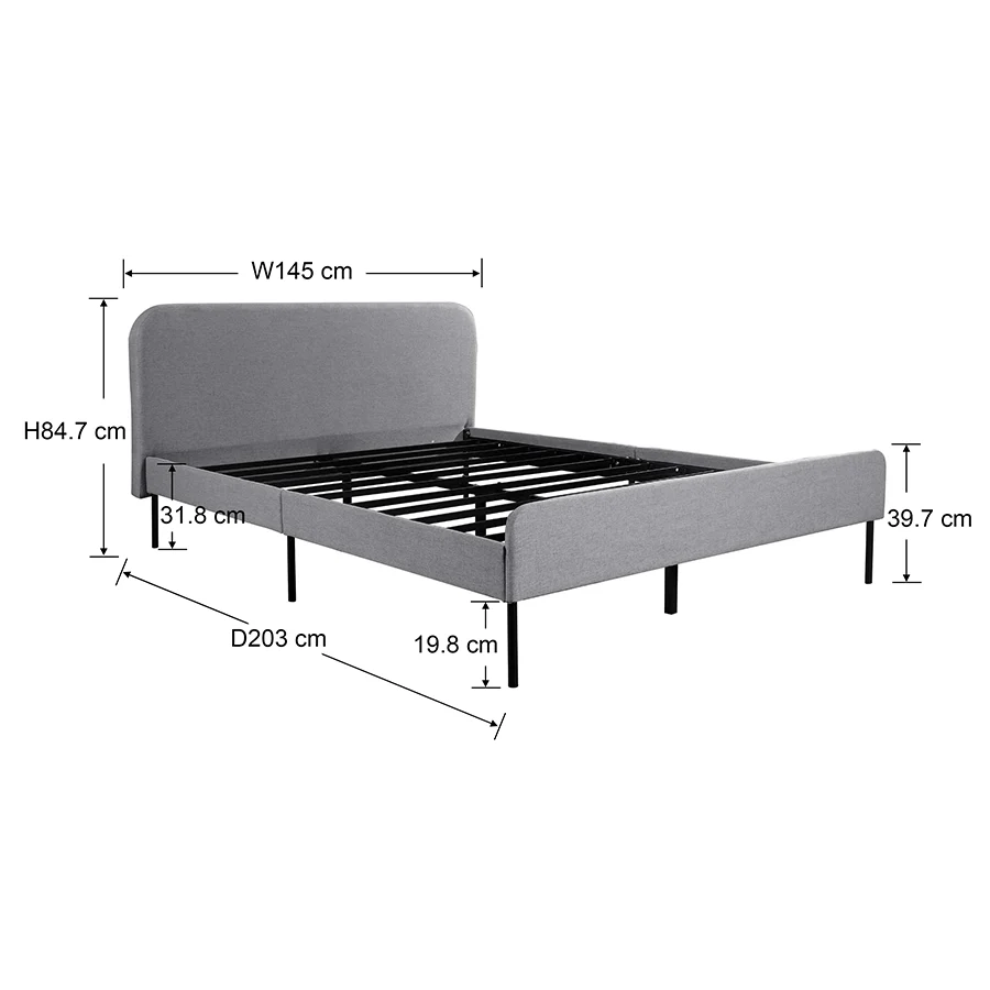 Lindy Bed - Gray - Image 37