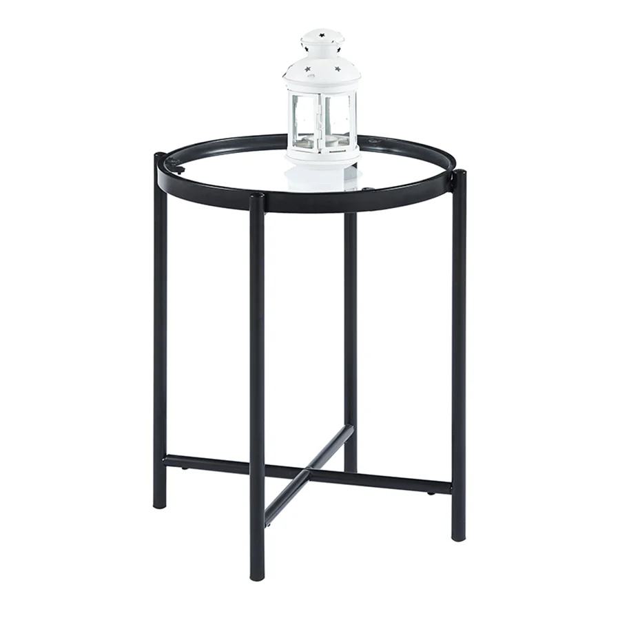 Livia Glass Side Table - Image 3