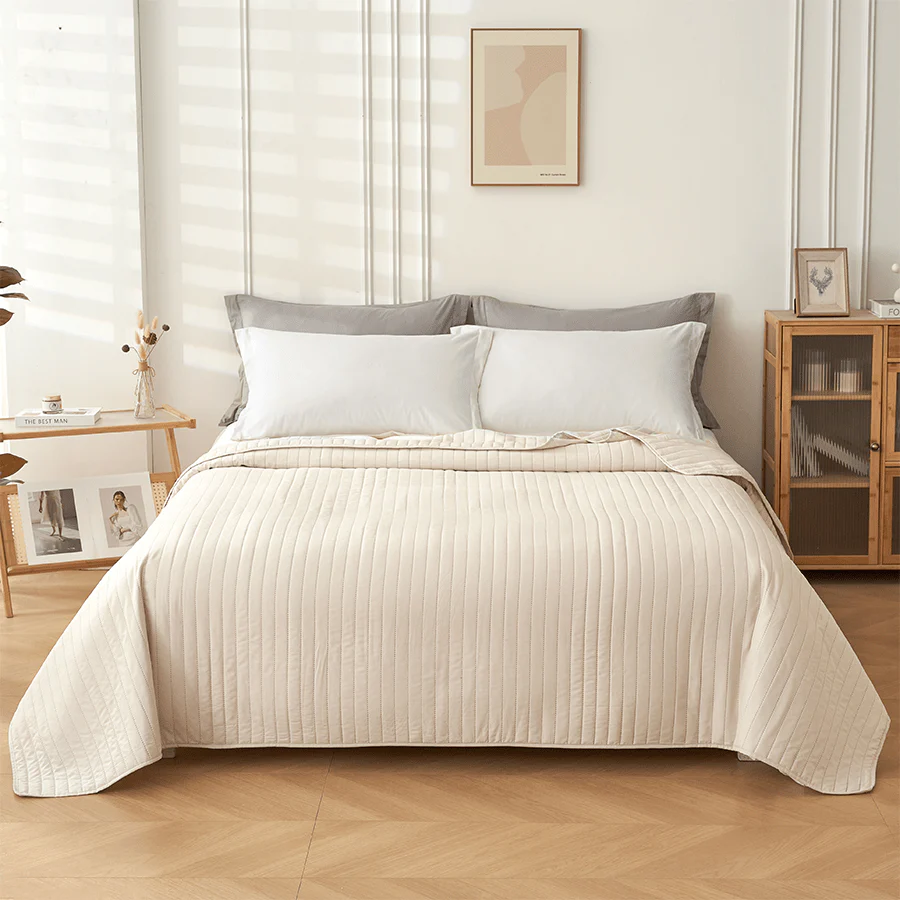 Loey Bedspread - Cream - Image 3