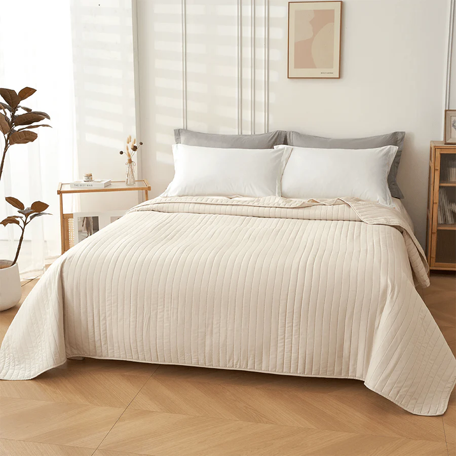 Loey Bedspread - Cream - Image 4