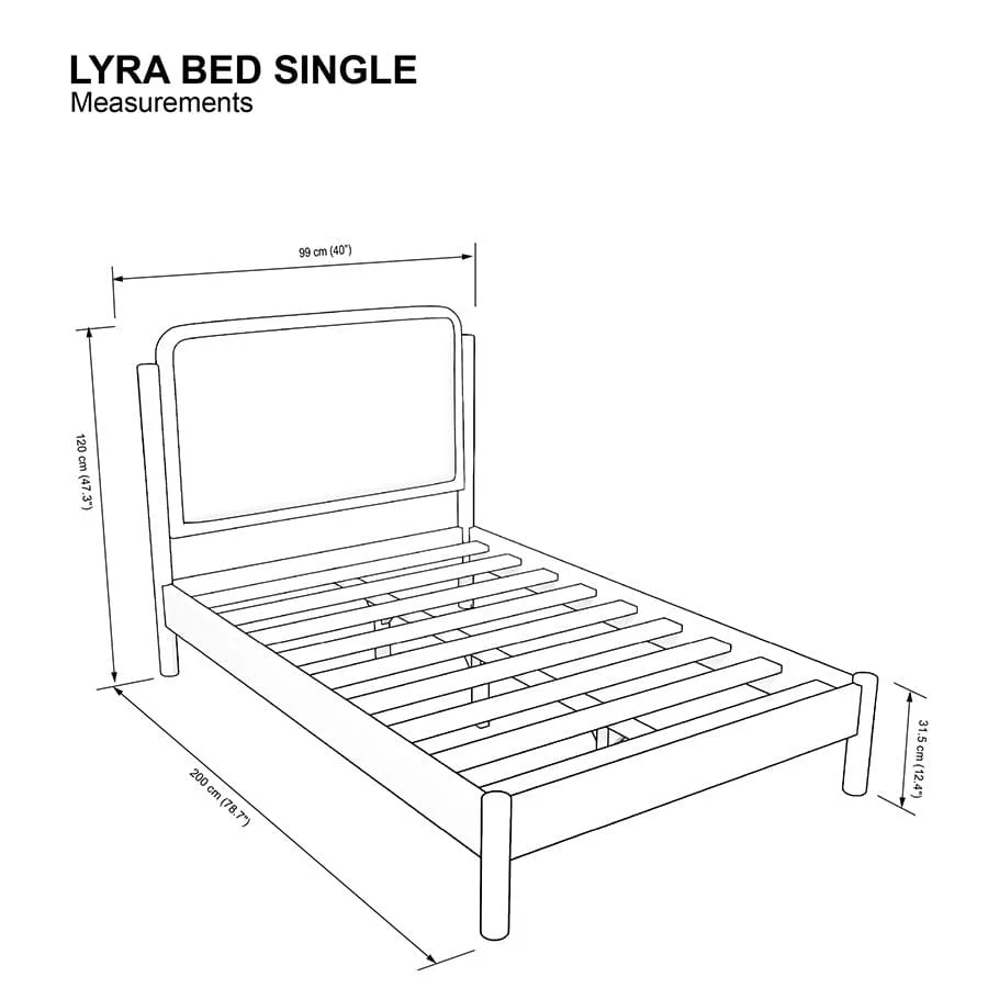 Lyra 36X75" Bed - Walnut - Image 16