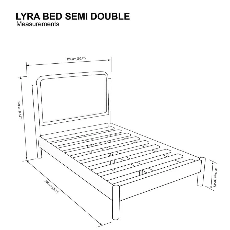 Lyra 48X75" Bed - Oak - Image 17