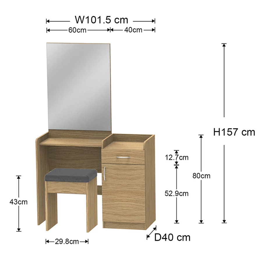 Maisy Dresser with Stool - Image 21