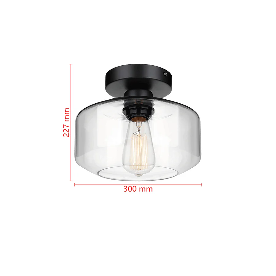 Manci Semi-flush Glass Mount Light - Image 4
