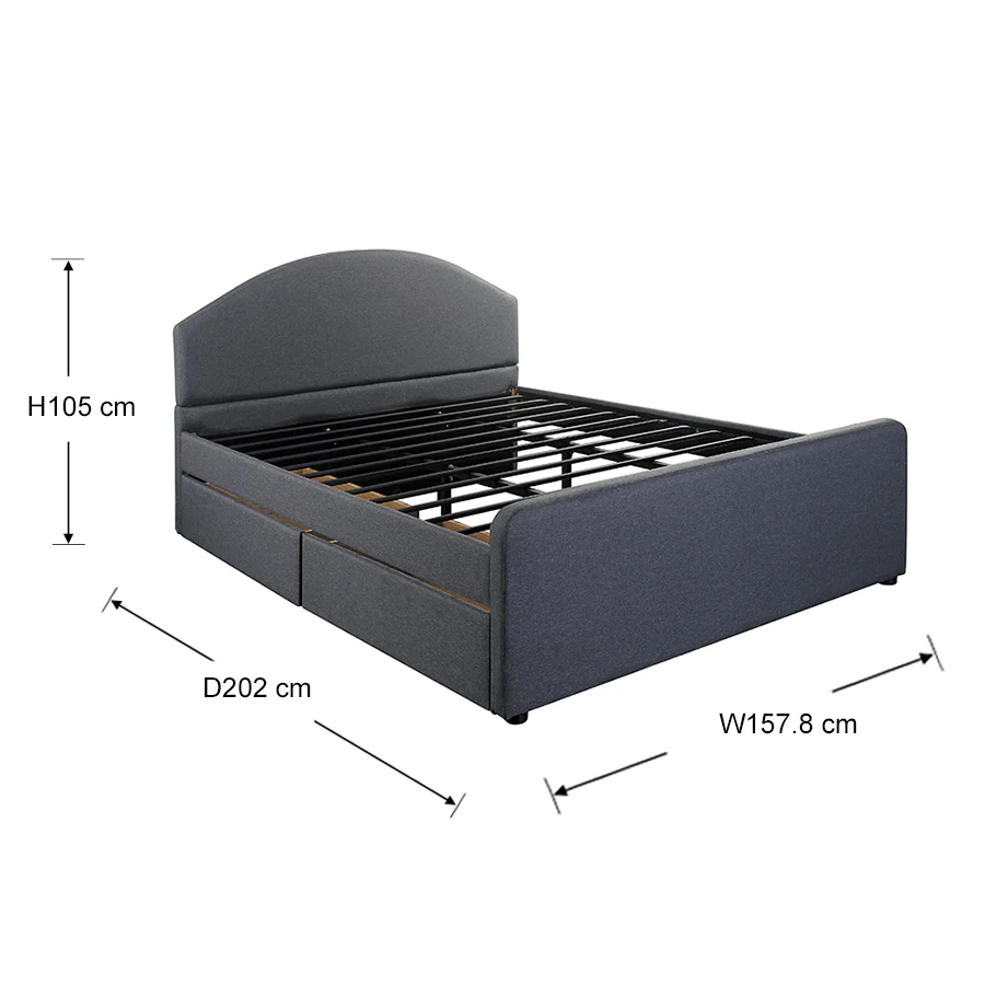 Marcum Dark Gray Bed - Image 12
