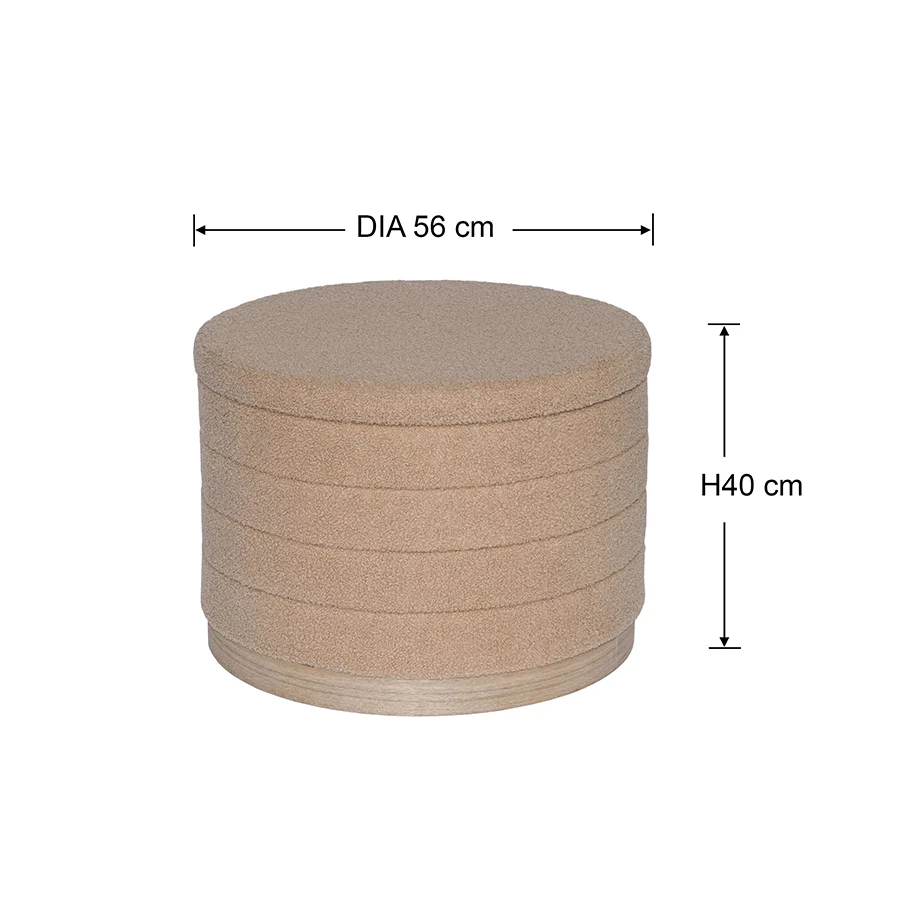 Marina Round Ottoman with Storage - Image 13