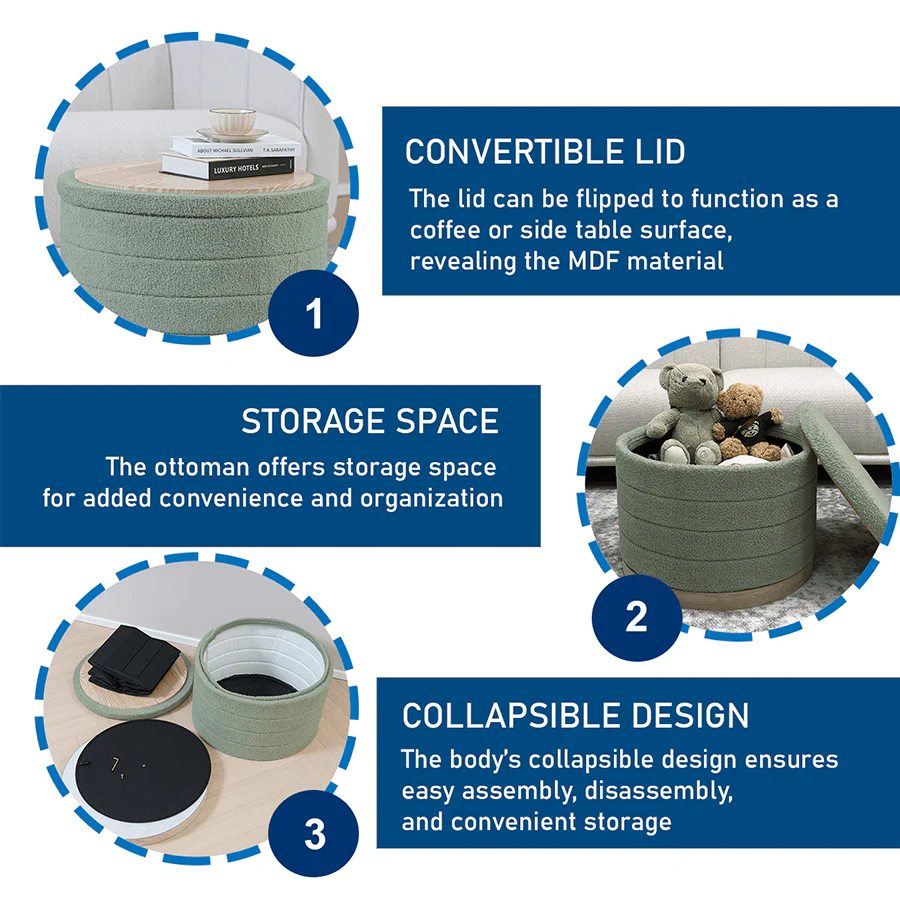Marina Round Ottoman with Storage - Image 24