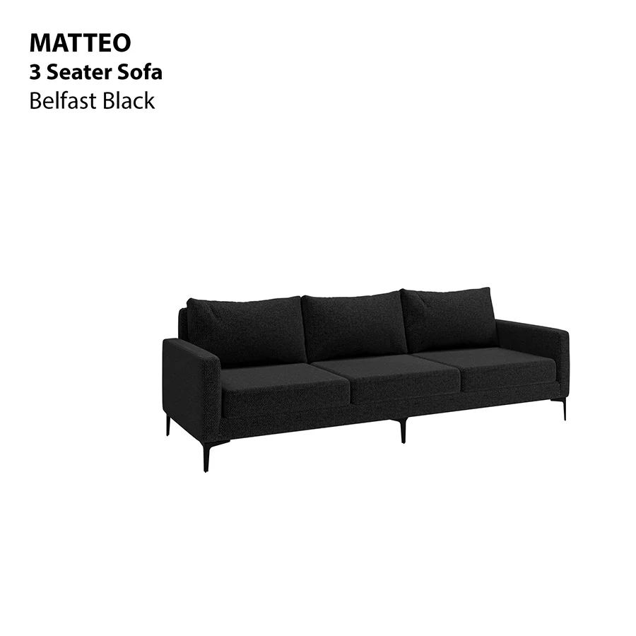 Matteo 3 Seater Sofa - Image 12