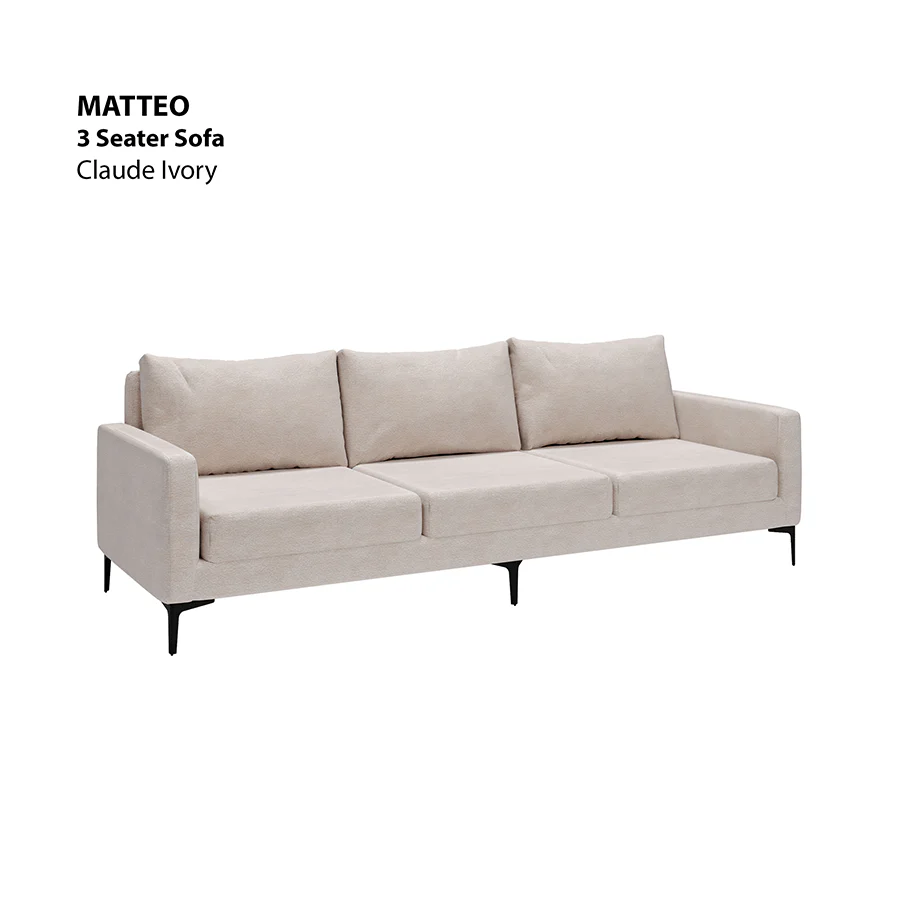 Matteo 3 Seater Sofa - Image 17
