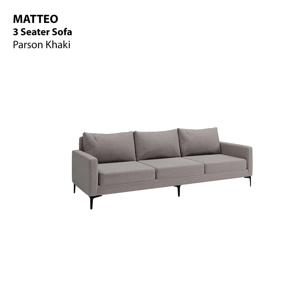 Matteo 3 Seater Sofa - Image 4