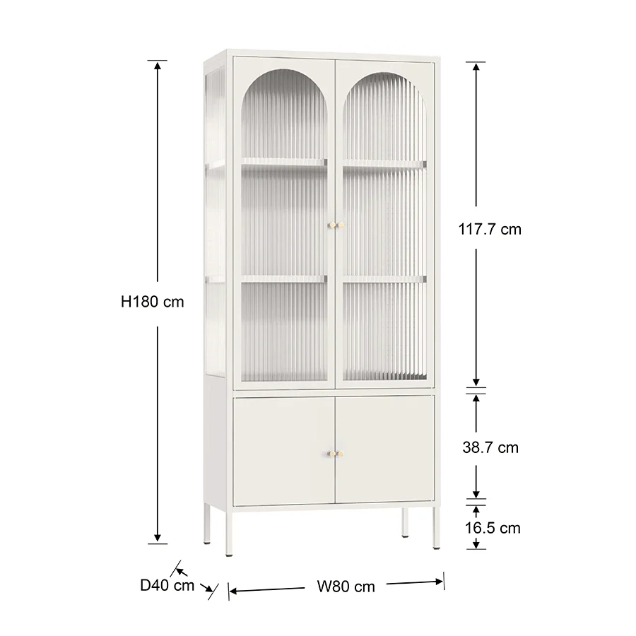 Mayer 2 Door Display Cabinet - Image 13