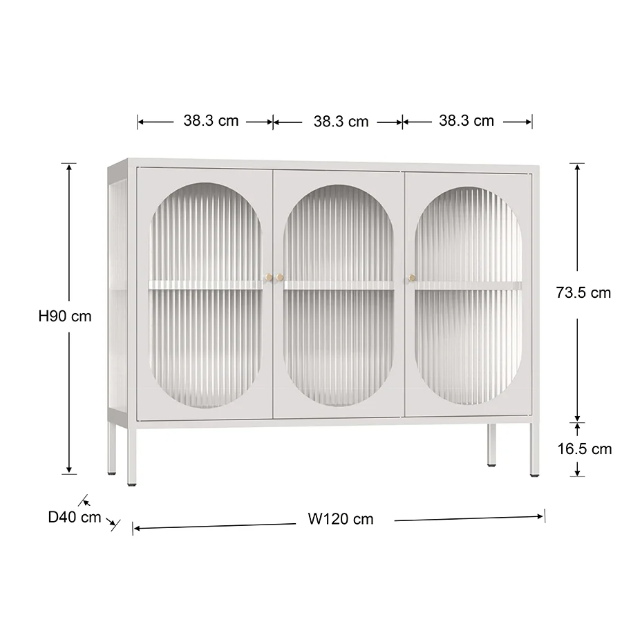 Mayer 3 Door Cabinet - Image 11