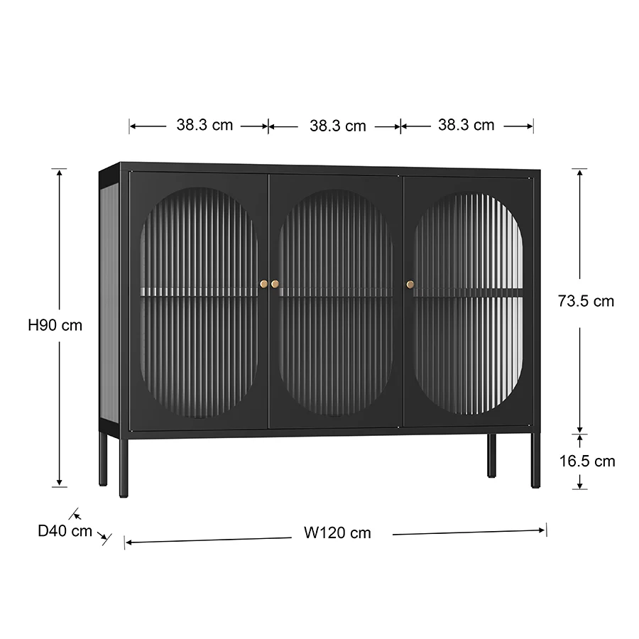 Mayer 3 Door Cabinet - Image 22