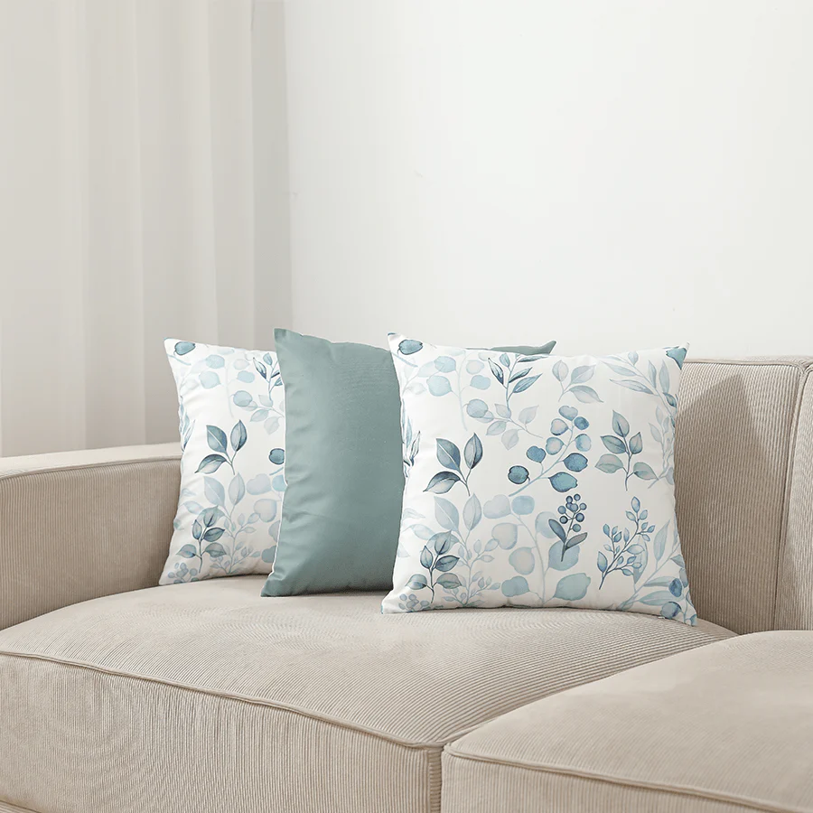 Mea Sagebush Green Throw Pillowcase Set of 3 - Image 2