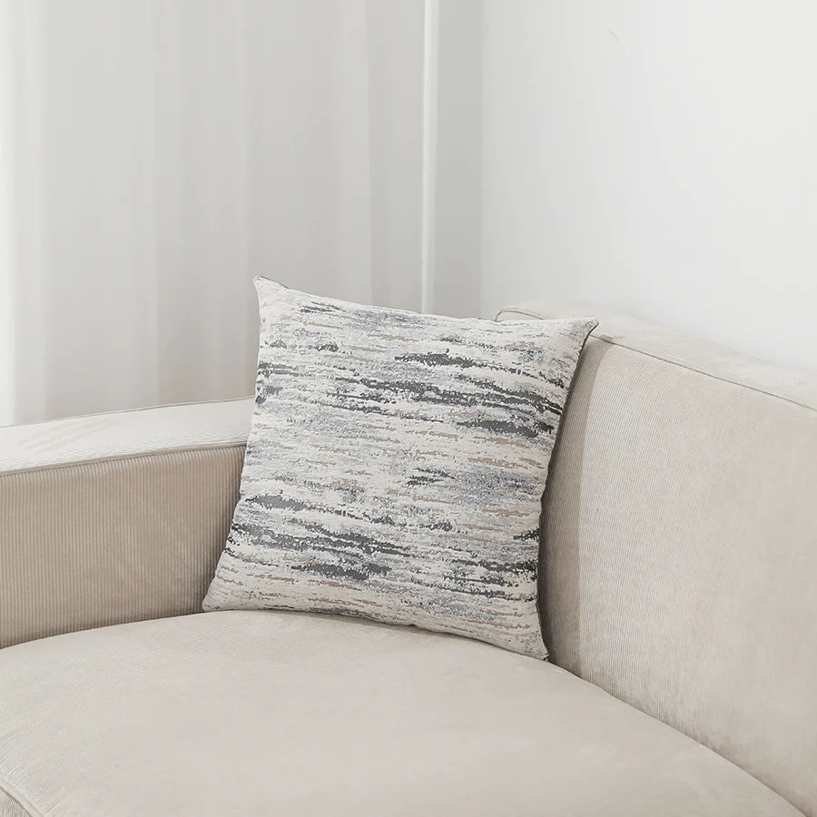 Melia Black Chenille Throw Pillowcase - Image 2