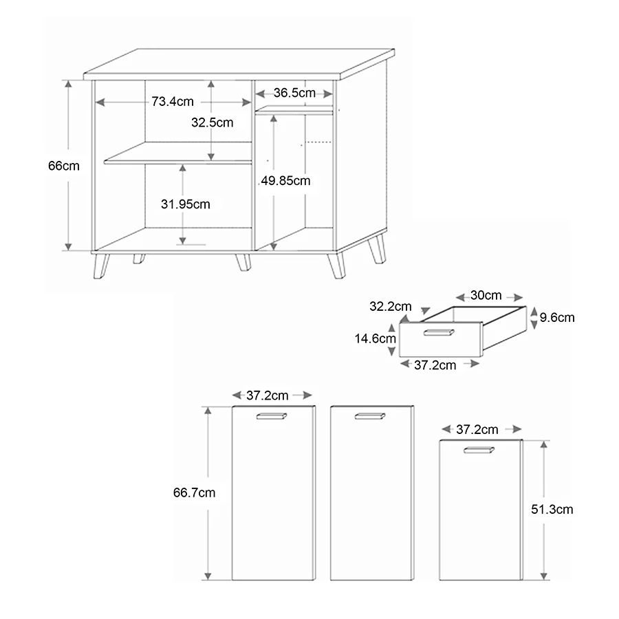 Merrick 3 Door Cabinet - Image 38