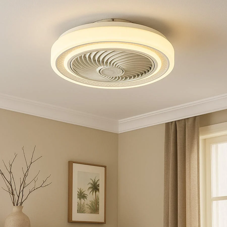 Miro Flushmount Ceiling Fan w/ Tricolor - Image 3