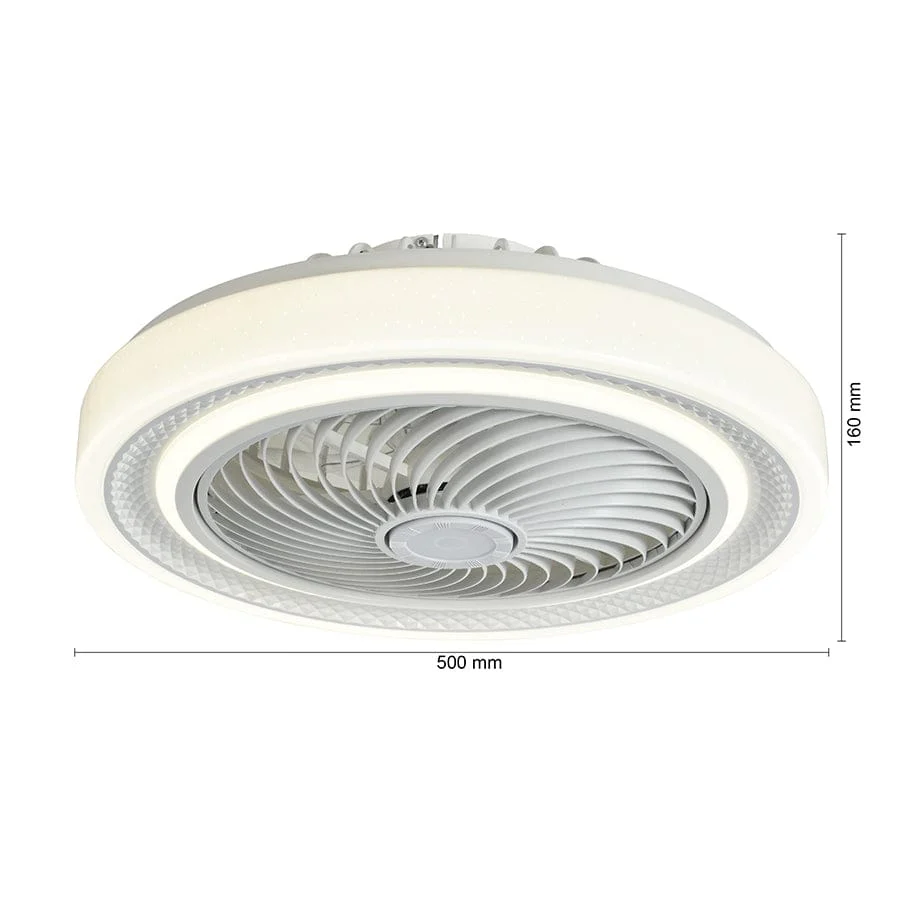 Miro Flushmount Ceiling Fan w/ Tricolor - Image 8
