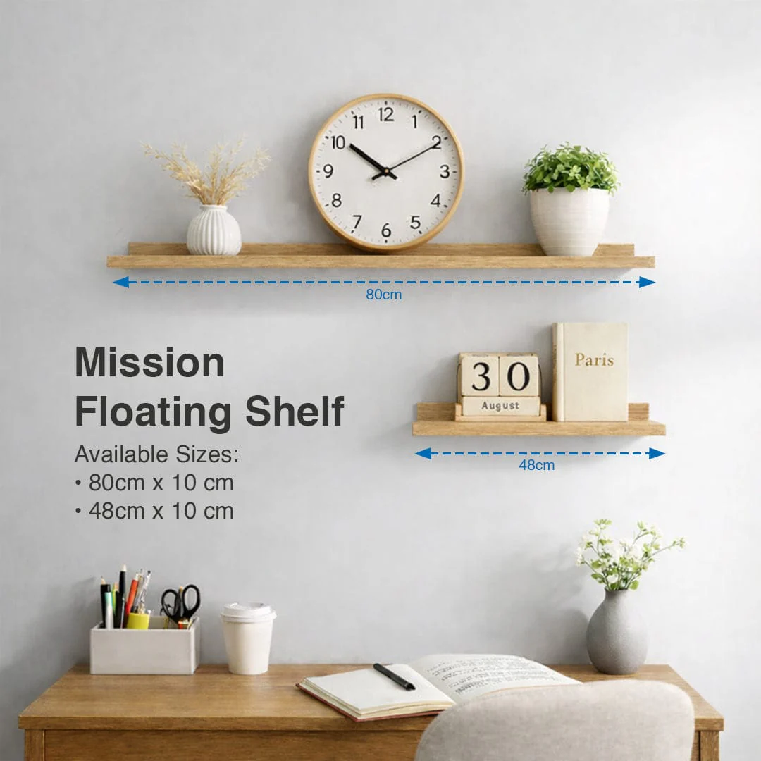 Mission 80x10 cm Floating Shelf - Image 16