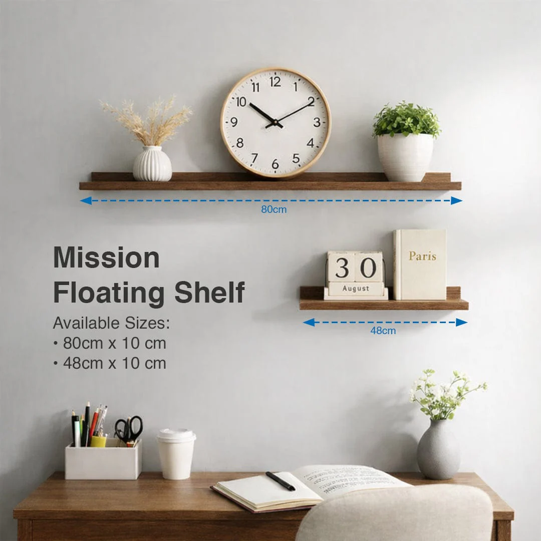 Mission 80x10 cm Floating Shelf - Image 4