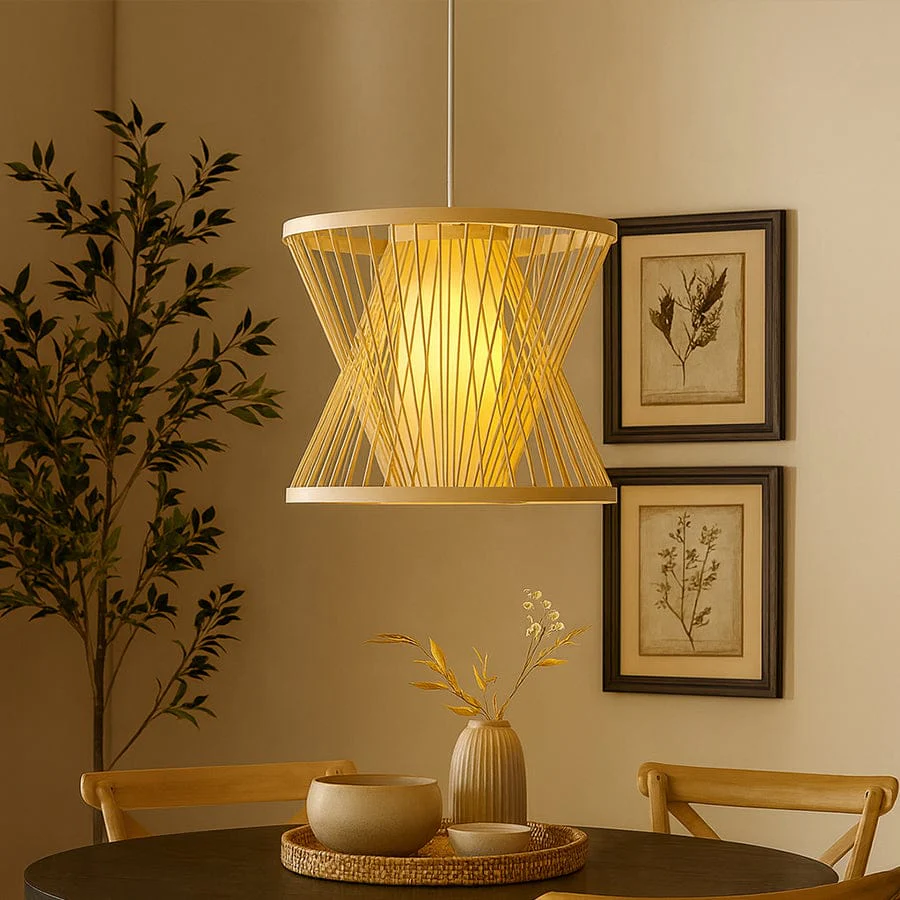 Monar Natural Bamboo Pendant Light - Image 3